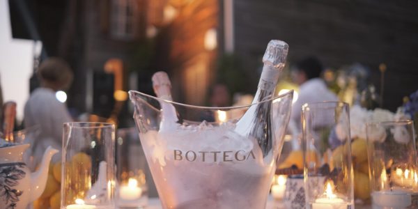 Bottiglie Prosecco Bottega ad una festa