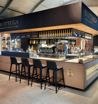 New opening for Bottega prosecco bar in Venice Marco Polo Airport