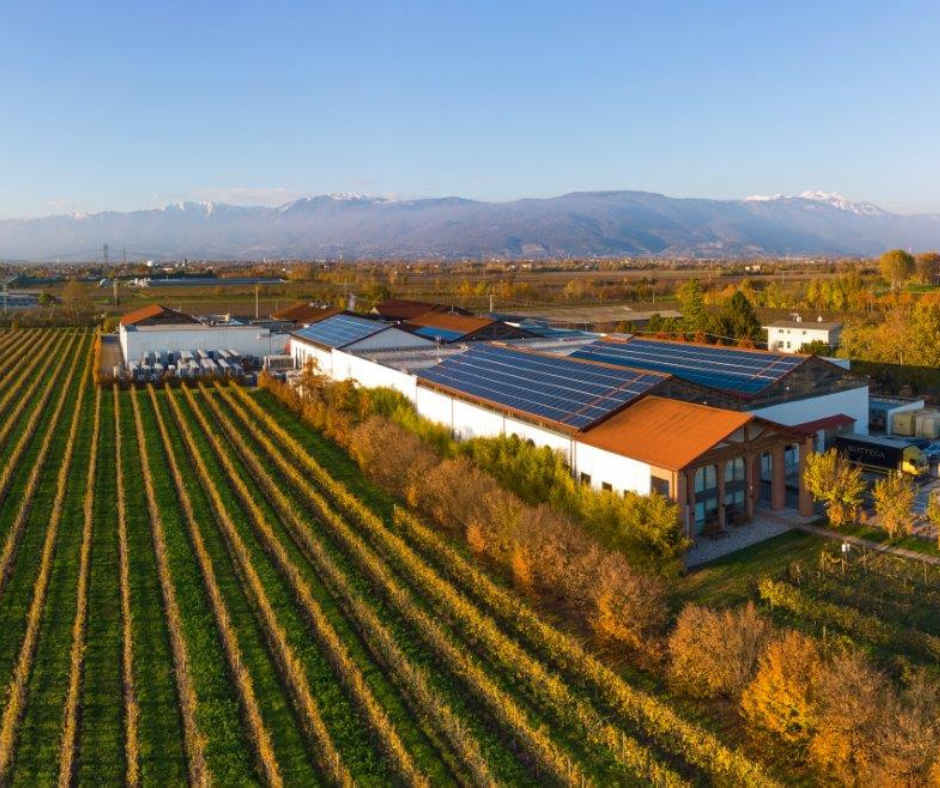 impianto fotovoltaico sede Bottega a Bibano