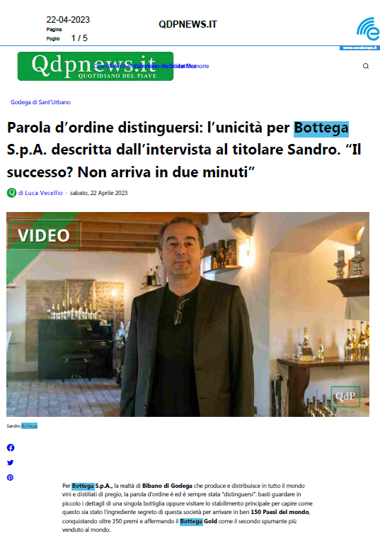 Intervista a Sandro Bottega