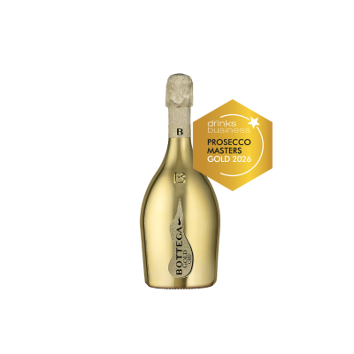 Bottega Gold Cru - Gold Medal - The Prosecco Masters - The Drinks Business – UK (2026) VTG 2023 Bottega Gold Cru - Gold Medal - The Prosecco Masters - The Drinks Business – UK (2026) VTG 2023