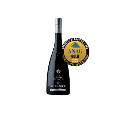Gold Medal - Alambicco d’Oro ANAG – IT (2026) - Grappa Prosecco Alexander Gold Medal - Alambicco d’Oro ANAG – IT (2026) - Grappa Prosecco Alexander